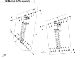 Задние амортизаторы (F06-2)