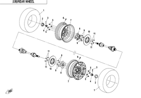 Задние колеса (F11-A)