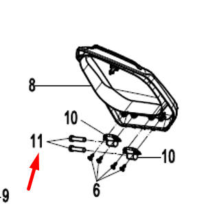 Вал петли держателя для бокса хранения 9030-040013