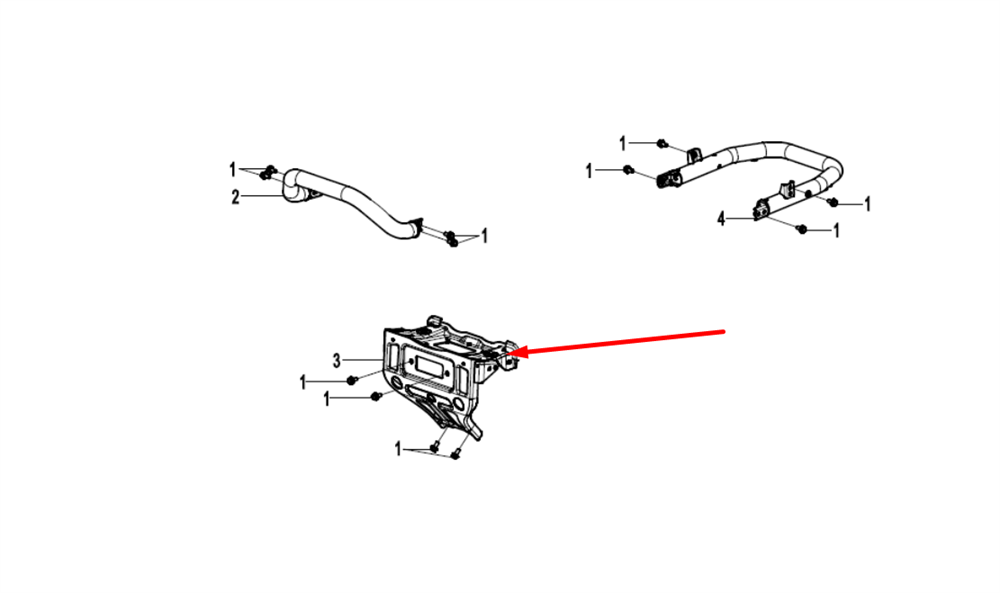 Кронштейн передний лебедки 9AWV-231000-8000