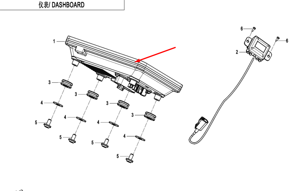 Панель приборов 8 дюймов (MMI) 9AWV-170500-8001-22