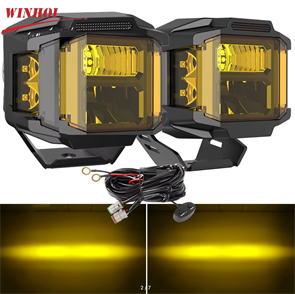 Фары внедорожные 3 дюйма ЖЕЛТЫЕ JG-F996DZ-3-Y-pair+XZ