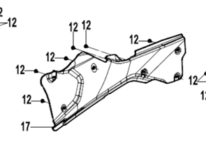 Теплоизоляционная панель слева 9AWV-042028-8000