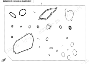 Серии масляных уплотнений двигателя и уплотнительного кольца 0JYF-0000A1