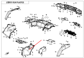 Облицовка задняя левая (кленовый камуфляж / TRUE TIMBER CAMO) 9AWV-043014-8002-0RE00