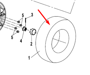 Шина передняя 28×9 14R 6PR(56M) 30703-1471