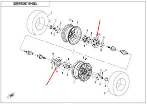 Передние тормозные диски EUR 9AWV-080001-8000