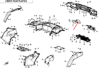 Теплоизоляция панели задних фонарей 9AWV-043018-8000